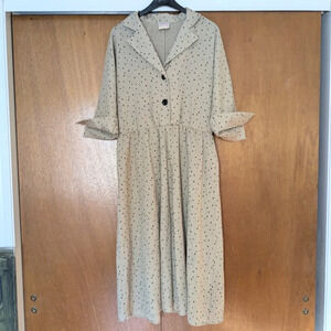 jcpenney beige dresses Cream JC Penney dress Midi dress